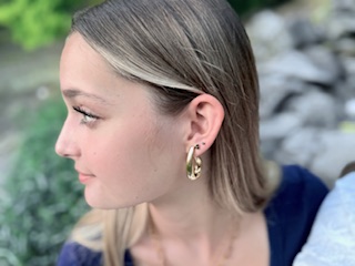 Third lobe piercing by Emerald & Opal